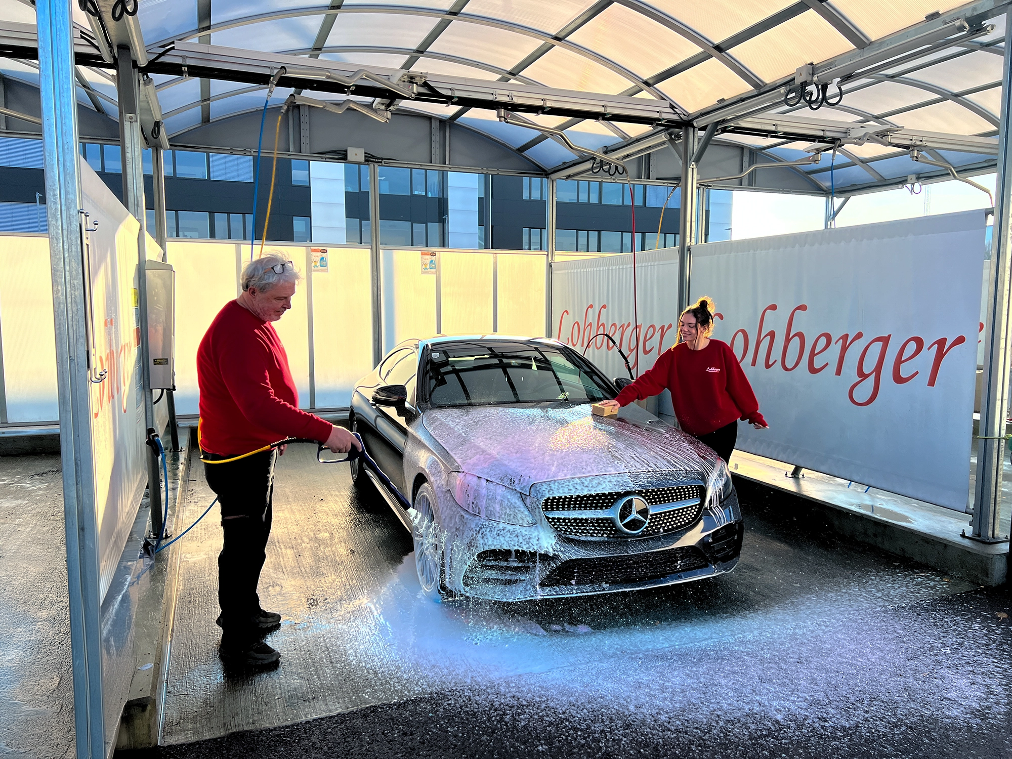 Lohberger Tankstelle Wien Auto waschen